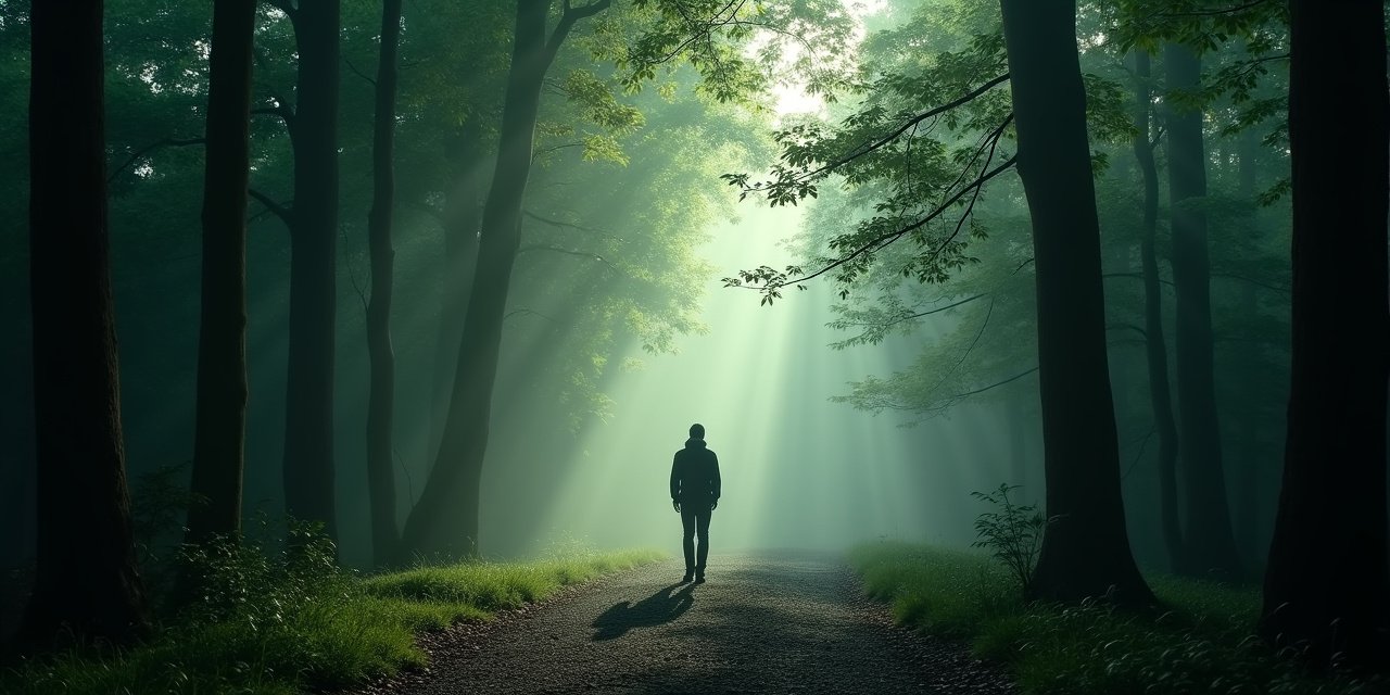 Chappaqua NY forested estate land at dawn — Harlem Line commuter anxiety management