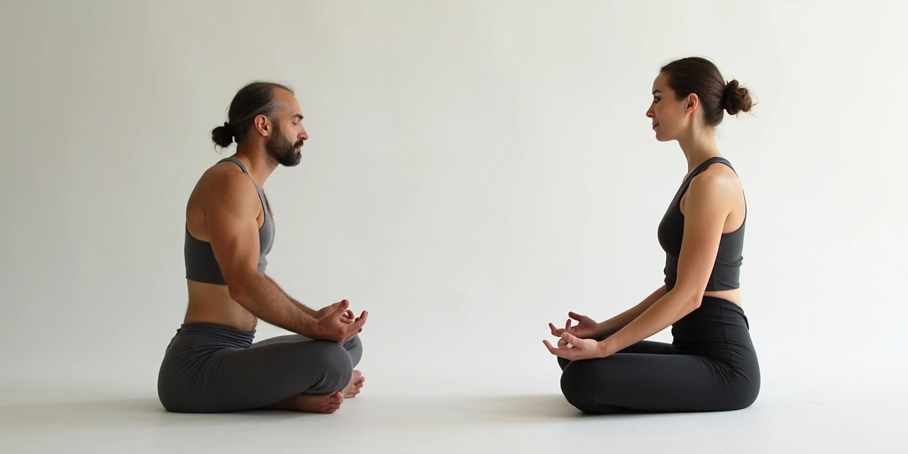 Person practicing box breathing technique with a visual four-count guide