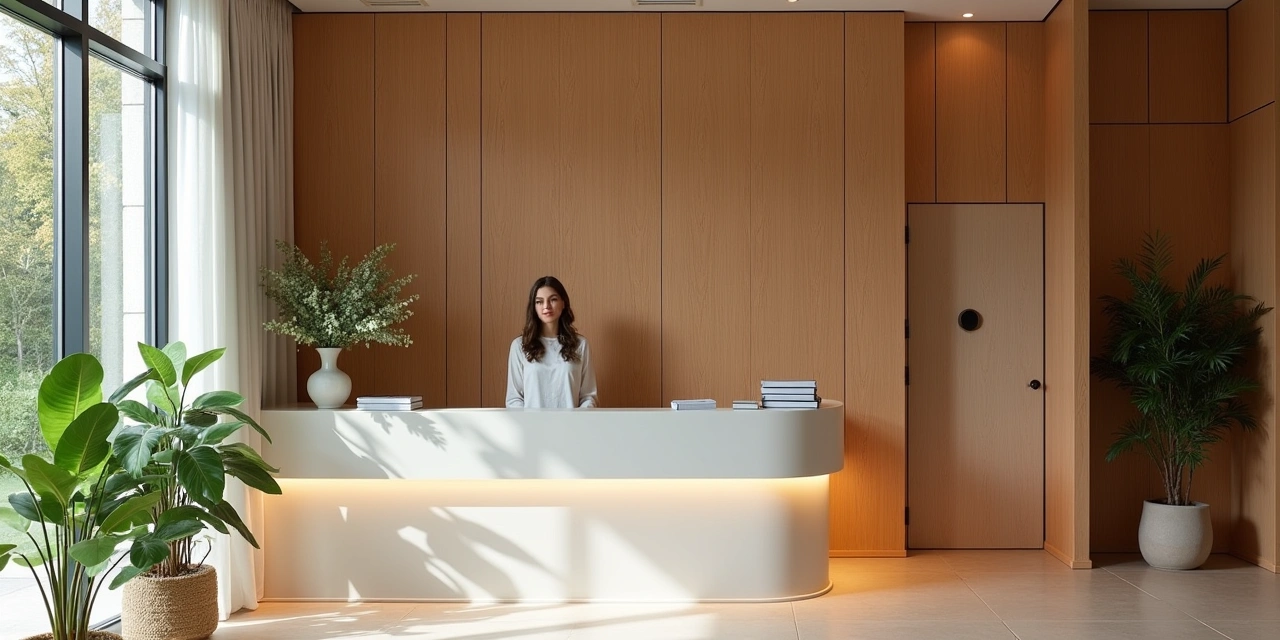 Modern wellness studio interior with natural light, wooden floors, and plants — representative of new Westchester studio design in 2026