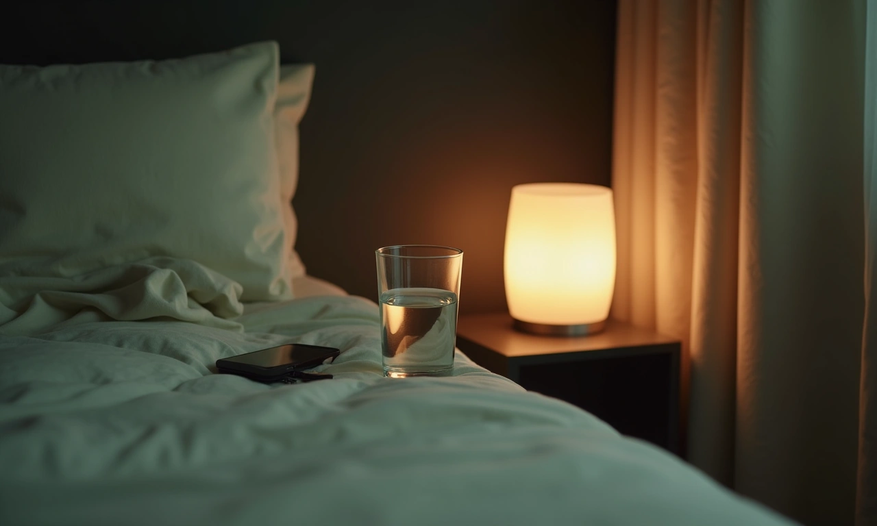 Westchester executive home office during pre-sleep wind-down protocol