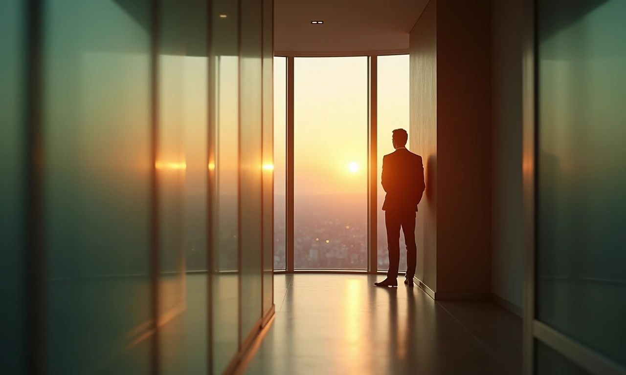 Biofeedback sensor on executive wrist — White Plains stress calibration